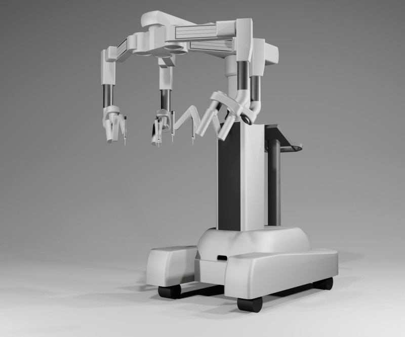 Interventie de histerectomie efectuata cu ajutorul unui robot chirurgical
